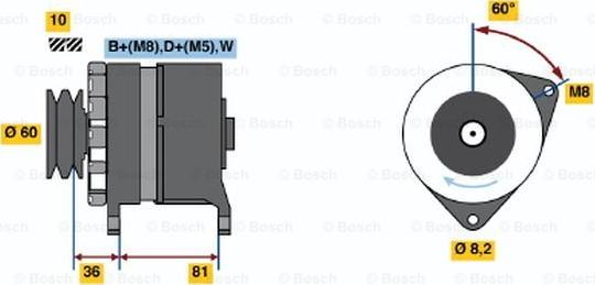 BOSCH 0 986 034 010 - Alternatore www.autoricambi360.it
