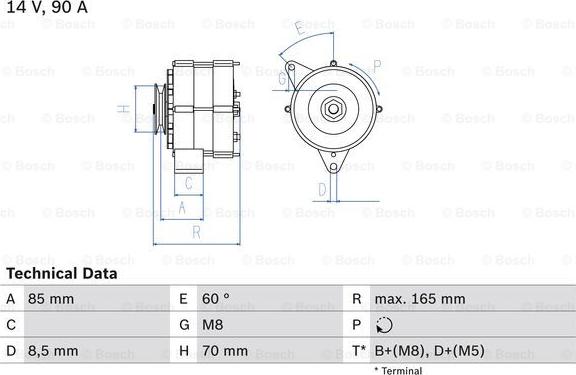 BOSCH 0 986 034 160 - Alternatore www.autoricambi360.it