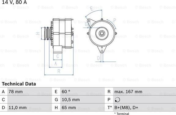 BOSCH 0 986 034 120 - Alternatore www.autoricambi360.it