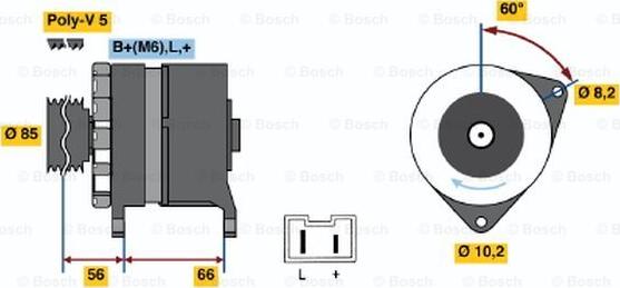 BOSCH 0 986 034 871 - Alternatore www.autoricambi360.it