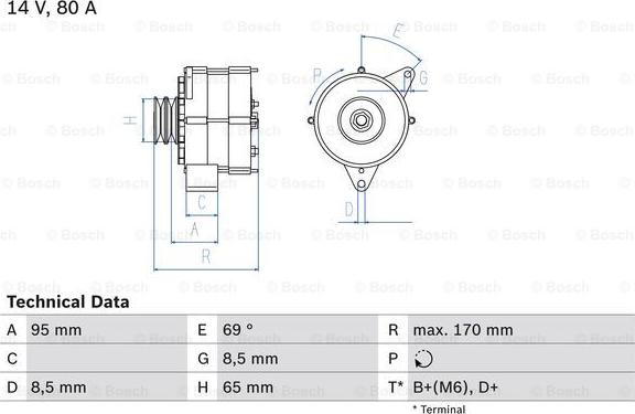 BOSCH 0 986 034 710 - Alternatore www.autoricambi360.it