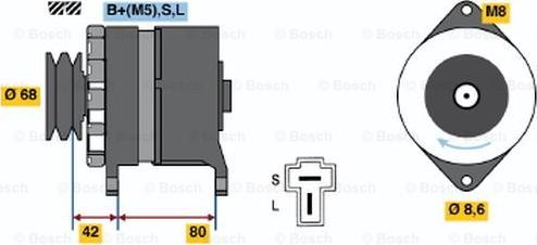 BOSCH 0 986 035 431 - Alternatore www.autoricambi360.it
