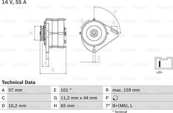 BOSCH 0 986 035 641 - Alternatore www.autoricambi360.it
