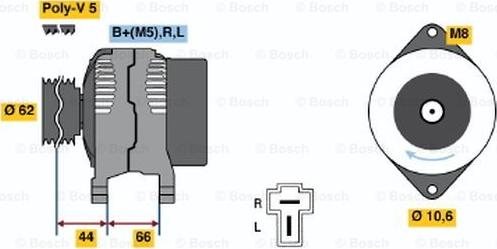 BOSCH 0 986 035 881 - Alternatore www.autoricambi360.it
