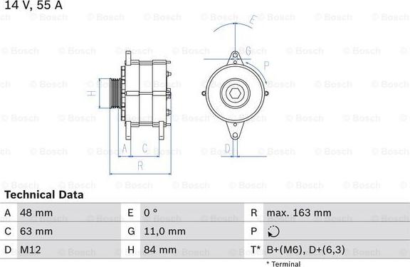 BOSCH 0 986 035 760 - Alternatore www.autoricambi360.it
