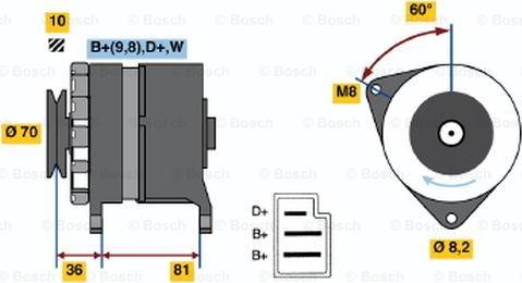 BOSCH 0 986 036 010 - Alternatore www.autoricambi360.it