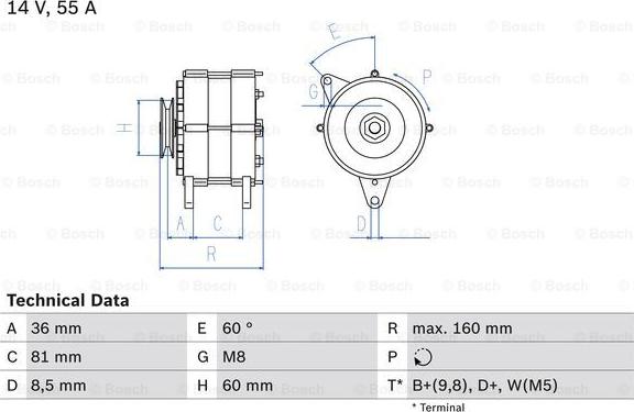 BOSCH 0 986 036 020 - Alternatore www.autoricambi360.it