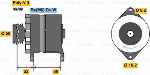 BOSCH 0 986 036 860 - Alternatore www.autoricambi360.it