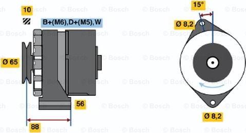 BOSCH 0 986 036 250 - Alternatore www.autoricambi360.it