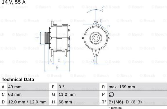 BOSCH 0 986 030 970 - Alternatore www.autoricambi360.it