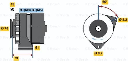 BOSCH 0 986 030 670 - Alternatore www.autoricambi360.it