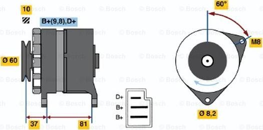 BOSCH 0 986 030 780 - Alternatore www.autoricambi360.it