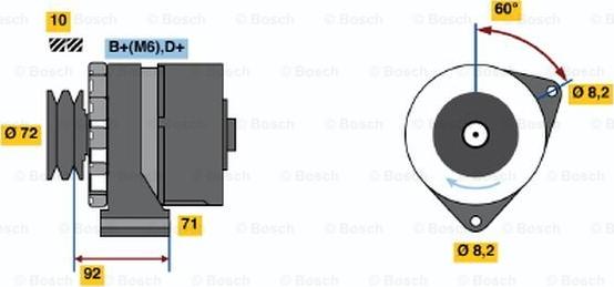 BOSCH 0 986 030 730 - Alternatore www.autoricambi360.it