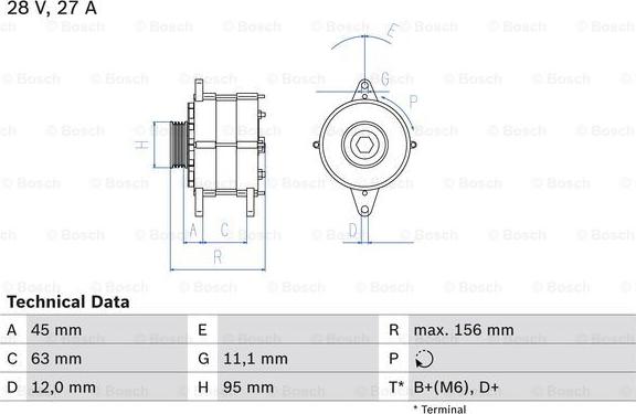 BOSCH 0 986 031 340 - Alternatore www.autoricambi360.it