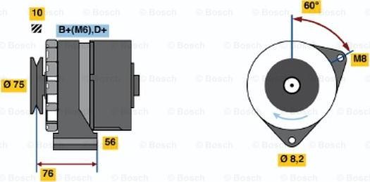 BOSCH 0 986 031 360 - Alternatore www.autoricambi360.it