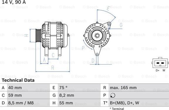 BOSCH 0 986 038 380 - Alternatore www.autoricambi360.it