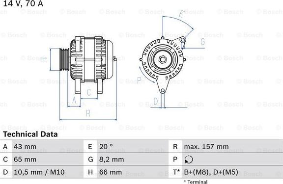 BOSCH 0 986 038 740 - Alternatore www.autoricambi360.it