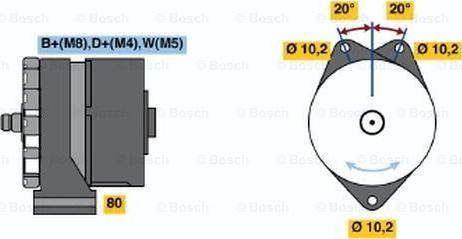 BOSCH 0 986 033 100 - Alternatore www.autoricambi360.it