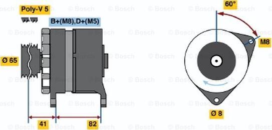 BOSCH 0 986 033 130 - Alternatore www.autoricambi360.it