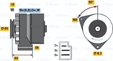BOSCH 0 986 033 870 - Alternatore www.autoricambi360.it