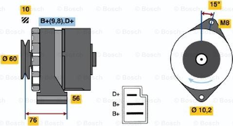 BOSCH 0 986 033 260 - Alternatore www.autoricambi360.it