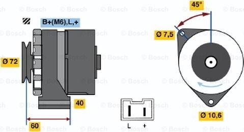 BOSCH 0 986 032 061 - Alternatore www.autoricambi360.it