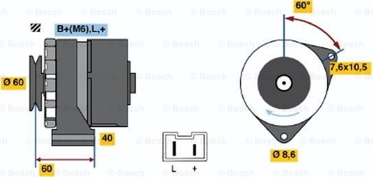 BOSCH 0 986 032 080 - Alternatore www.autoricambi360.it