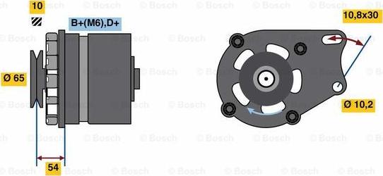 BOSCH 0 986 032 340 - Alternatore www.autoricambi360.it