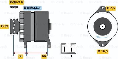 BOSCH 0 986 037 901 - Alternatore www.autoricambi360.it