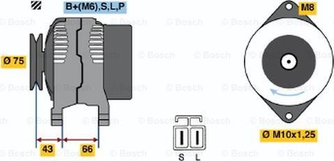 BOSCH 0 986 037 491 - Alternatore www.autoricambi360.it