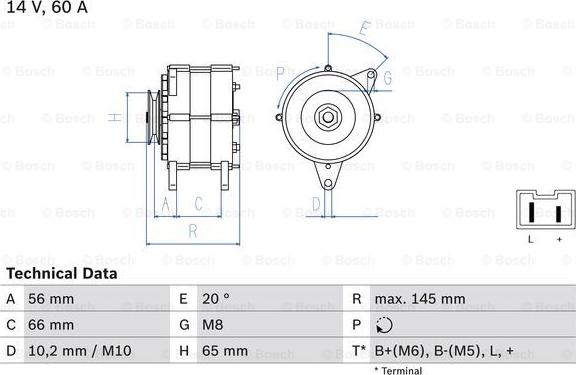 BOSCH 0 986 037 321 - Alternatore www.autoricambi360.it