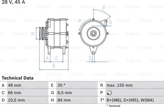 BOSCH 0 986 037 221 - Alternatore www.autoricambi360.it