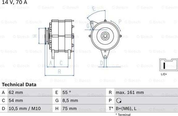 BOSCH 0 986 037 791 - Alternatore www.autoricambi360.it
