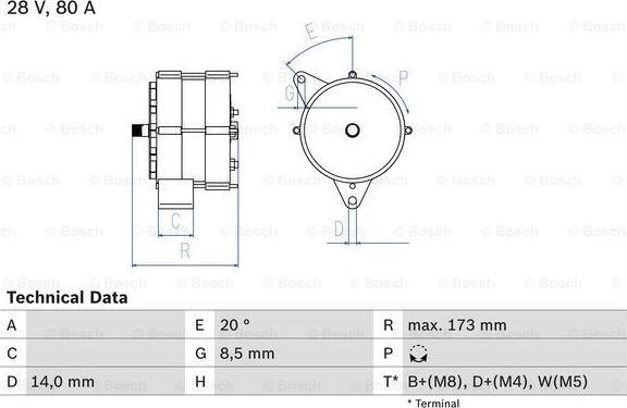 BOSCH 0 986 037 760 - Alternatore www.autoricambi360.it