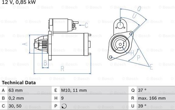 BOSCH 0 986 024 190 - Motorino d'avviamento www.autoricambi360.it