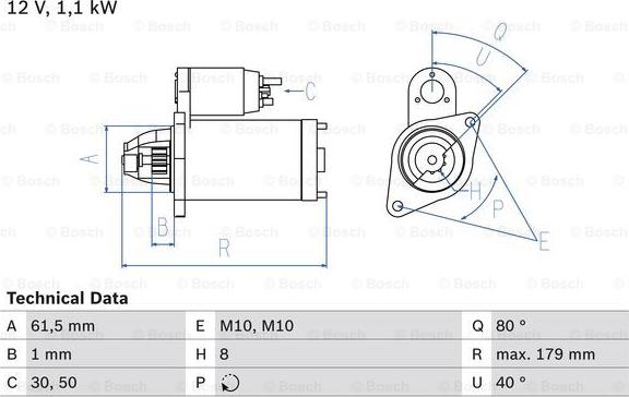 BOSCH 0 986 025 770 - Motorino d'avviamento www.autoricambi360.it