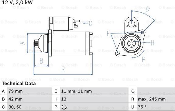 BOSCH 0 986 026 160 - Motorino d'avviamento www.autoricambi360.it