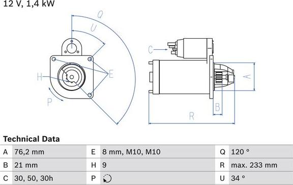 BOSCH 0 986 026 220 - Motorino d'avviamento www.autoricambi360.it