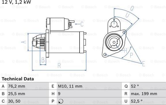 BOSCH 0 986 020 890 - Motorino d'avviamento www.autoricambi360.it