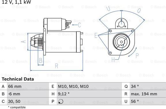 BOSCH 0 986 021 600 - Motorino d'avviamento www.autoricambi360.it