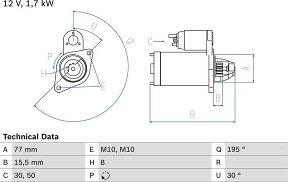 BOSCH 0 986 023 600 - Motorino d'avviamento www.autoricambi360.it