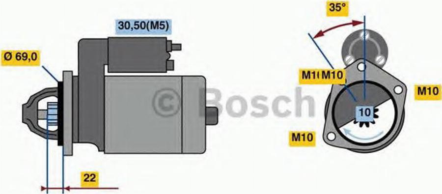 BOSCH 0986023870 - Motorino d'avviamento www.autoricambi360.it