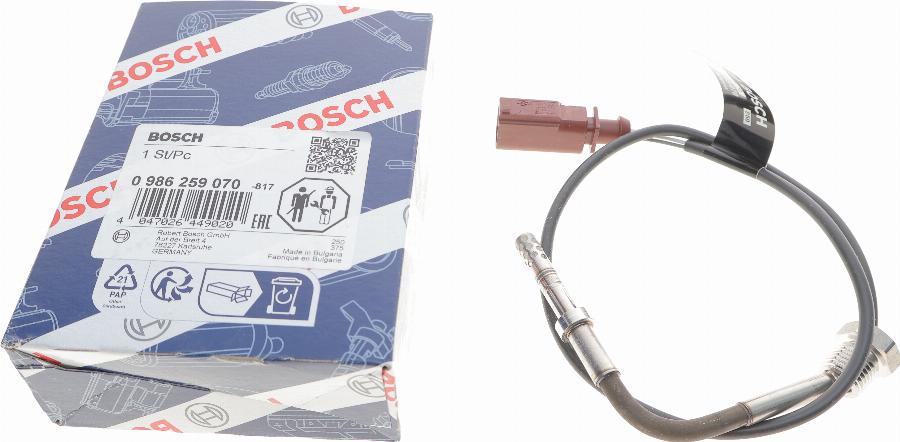 BOSCH 0 986 259 070 - Sensore, Temperatura gas scarico www.autoricambi360.it