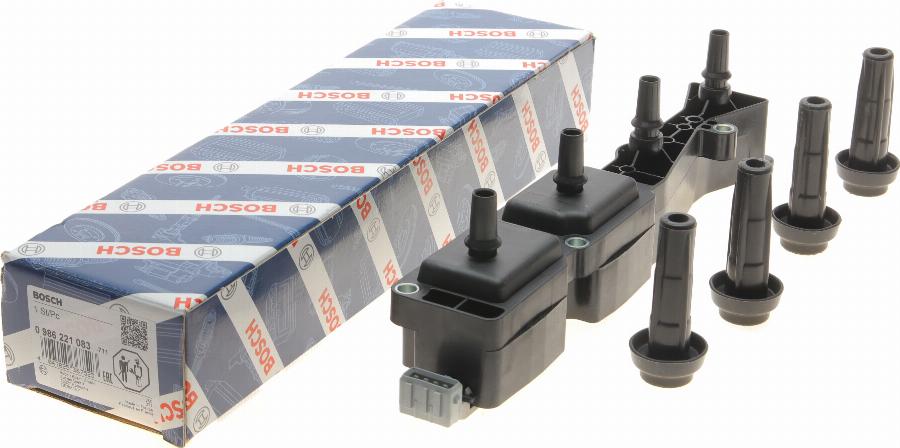BOSCH 0 986 221 083 - Bobina d'accensione www.autoricambi360.it