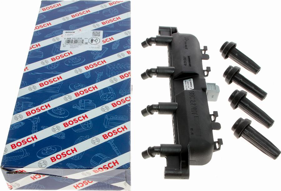 BOSCH 0 986 221 035 - Bobina d'accensione www.autoricambi360.it