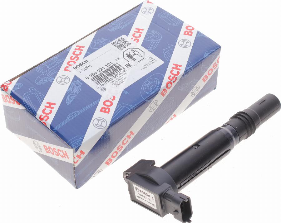BOSCH 0 986 221 101 - Bobina d'accensione www.autoricambi360.it