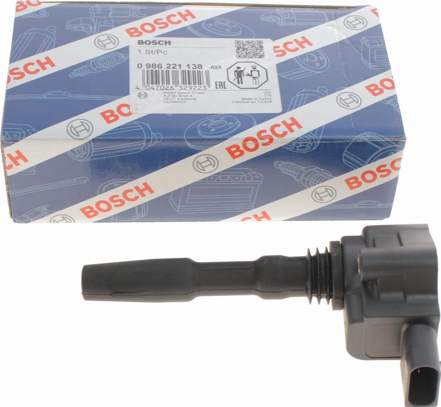 BOSCH 0 986 221 138 - Bobina d'accensione www.autoricambi360.it