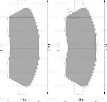 BOSCH 0 986 AB2 507 - Kit pastiglie freno, Freno a disco www.autoricambi360.it