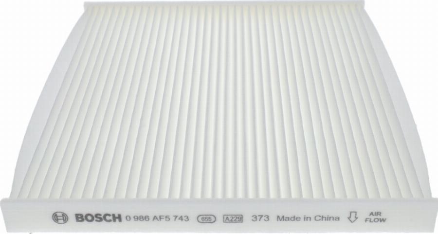 BOSCH 0 986 AF5 743 - Filtro, Aria abitacolo www.autoricambi360.it