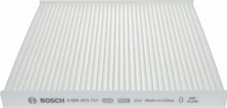 BOSCH 0 986 AF5 751 - Filtro, Aria abitacolo www.autoricambi360.it